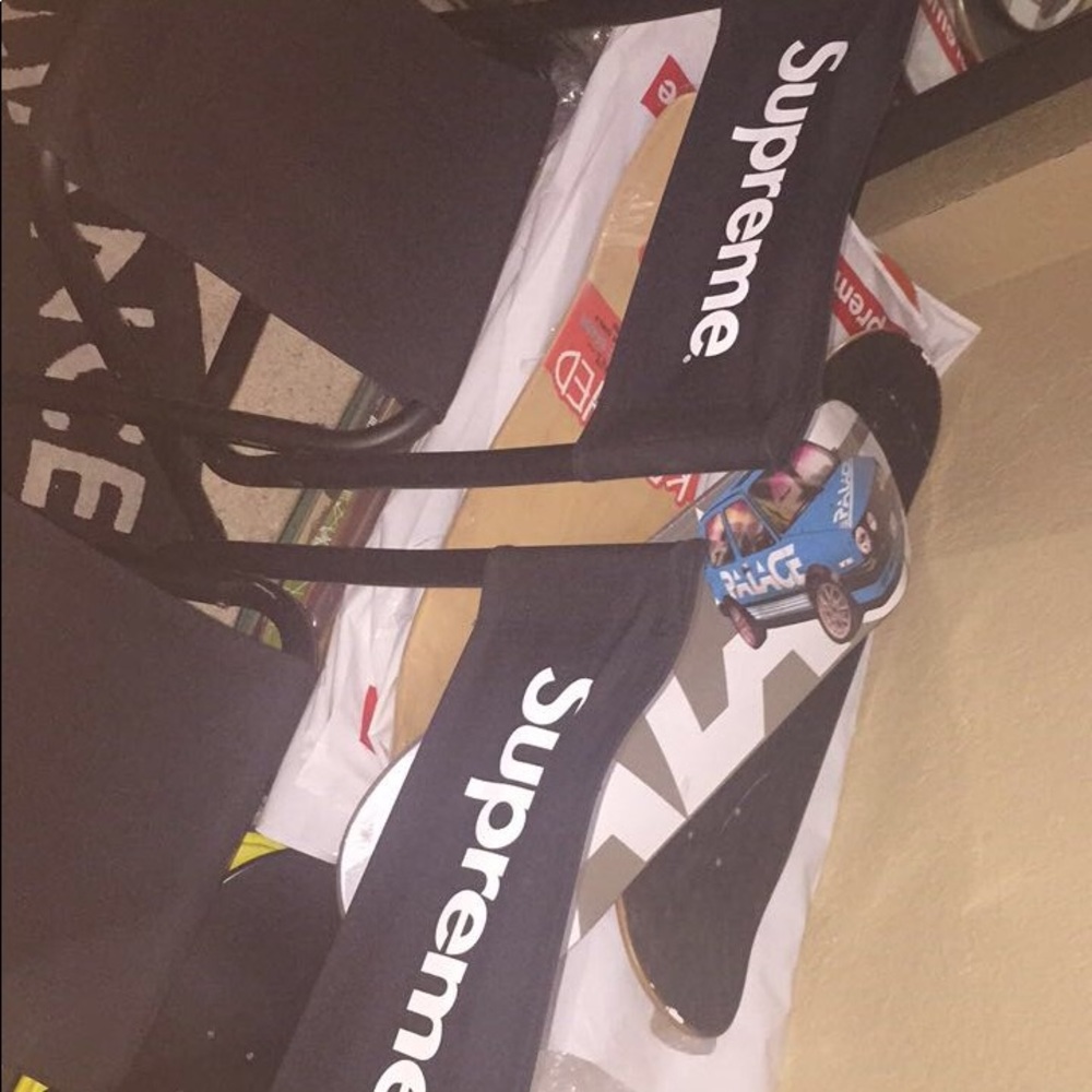 supreme cole man foldable chairs.